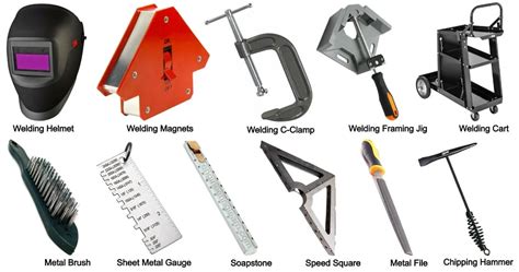 welding tools names and pictures